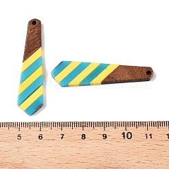 Подвески из эпоксидной смолы и орехового дерева RESI-N039-121H