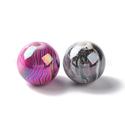 УФ-покрытие Радужные радужные бусины из АБС-пластика KY-G025-03