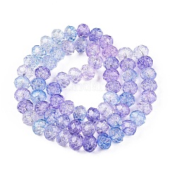 Abalorios de vidrio transparente hebras&nbsp;GLAA-T023-4mm-A11