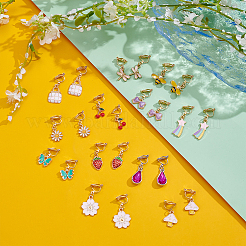 12 пара сережек-клипс из нержавеющей стали 304 EJEW-UN00015