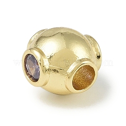 Стойки обшивки латунь микро проложить кубического циркония бусы KK-A220-24H-G