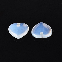 オパールペンダント  ハートチャーム  24~25x25x6~7mm  穴：2.5~3.5mm&nbsp;G-Q601-29G