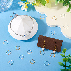 24 шт. 2-х цветные латунные соединительные кольца&nbsp;KK-TA0003-07