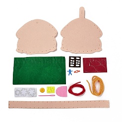Kits de sacs à thème de Noël non tissés bricolage&nbsp;DIY-Q031-01D