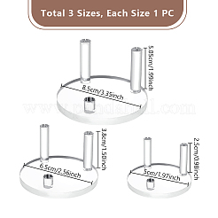 3 шт. 3 стиля плоские круглые акриловые основания подставки для мольбертов ODIS-GA0001-59