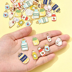 50шт 14 стиля подвески из сплава с эмалью&nbsp;ENAM-FS0003-15