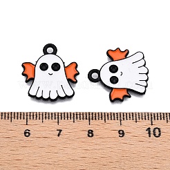 Pendentifs en alliage émaillé peints en spray sur le thème d'Halloween&nbsp;ENAM-T020-09G