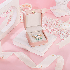 Scatole regalo ciondolo collana in pelle pu&nbsp;LBOX-TADJ0001-01B