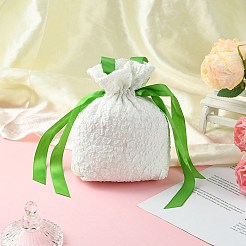 Тканевые высокие жаккардовые цветочные сахарные подарочные сумки на шнурке с ручкой ST-CJ0004-01D