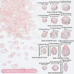 Прозрачные стеклянные бусины GLAA-SP0001-50A