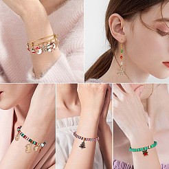 クリスマス合金エナメルチャーム100個。  ゴールドカラー  混合図形  ミックスカラー  13mm〜33mm&nbsp;JX156A
