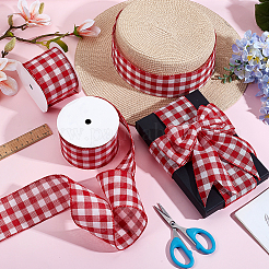 Полиэстеровая тартановая проволочная лента&nbsp;OCOR-WH0077-087B