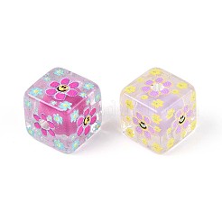 Печатные прозрачные акриловые бусины MACR-T048-11M