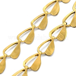 Herstellung eines Armbands aus Messing mit Herzgliederkette&nbsp;AJEW-JB01603-01