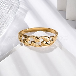 Ионное покрытие (ip) 304 нержавеющая сталь шарнирные браслеты для женщин STAS-Z114-06G