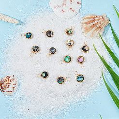 Подвески из натуральной раковины морского ушка/пауа&nbsp;SHEL-FI0001-01