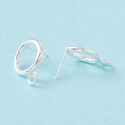 Фурнитура для сережек-гвоздиков из нержавеющей стали 304 STAS-P308-02B-S