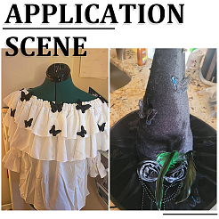 40шт полиэстеровая бабочка&nbsp;DIY-SP0006-26A