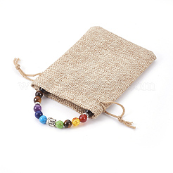 Bracelets extensibles en œil de tigre naturels&nbsp;BJEW-JB03905-01