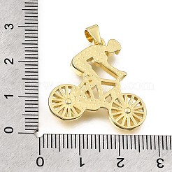 Pendenti in zirconi cubici trasparenti in micro pavè di ottone&nbsp;KK-Z163-08G