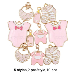 10шт 5 стиля подвески из сплава с эмалью&nbsp;ENAM-FP0002-92