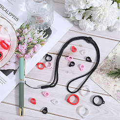 6шт регулируемый ремешок на шею из полиэстера DIY-GF0008-38A