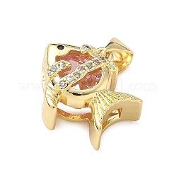 Ottone micro spianare pendenti zirconi&nbsp;KK-F930-16G-01