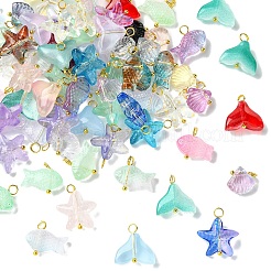 80 шт. 4 подвески из прозрачного стекла&nbsp;PALLOY-YW00153