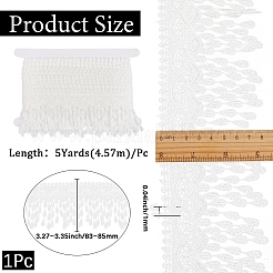 5 Yards Polyester-Spitzenbesatz mit Tropfenquaste&nbsp;OCOR-GF0004-22A