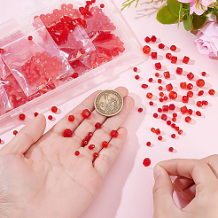 810 шт. 14 вида граненых стеклянных бусин GLAA-ME0001-09