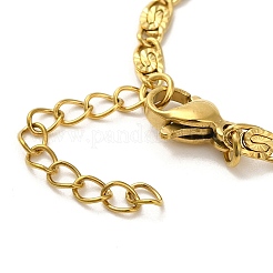 Ионное покрытие(ip) 304 нержавеющая сталь браслеты lumachina цепи&nbsp;BJEW-C079-01A-G