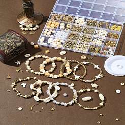 Наборы для изготовления браслетов из синтетической бирюзы&nbsp;DIY-FS0007-67