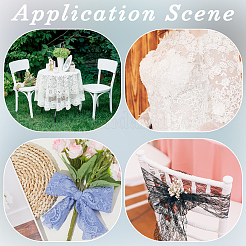 Ленты из полиэстера с кружевной отделкой&nbsp;SRIB-WH220020-058B