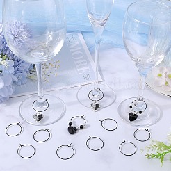 50 pieza de accesorios para pendientes de aro de acero inoxidable 304&nbsp;STAS-SC0007-29