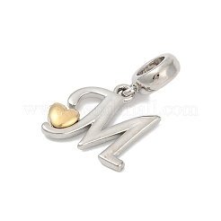 Breloques européens en laiton&nbsp;KK-Z097-01M-GP