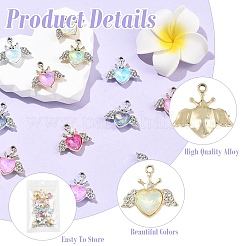 20 шт. 2-цветный сплав с УФ-покрытием&nbsp;FIND-YW0011-17