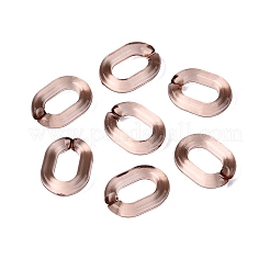 アクリル クイック リンク コネクター  オーバル  シエナ  19x14x4mm  845個/約500g&nbsp;TACR-ZX020-24C