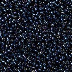 MIYUKIラウンドロカイユビーズ  日本製シードビーズ  （rr3539)ファンシー裏地ハンブルー  8/0  3mm  穴：1mm  約19000~20500個/ポンド&nbsp;SEED-G008-RR3539