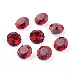 Dos et dos pointés cabochons en verre strass k9&nbsp;RGLA-J012-8mm-501