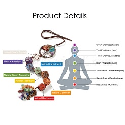 Чакра подвесной орнамент AJEW-I059-03RG