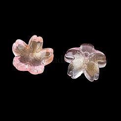 Окрашенные и нагретые стеклянные колпачки для бусин&nbsp;GLAA-Z019-03