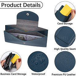 Portefeuilles rectangulaires en cuir PU pour cartes de crédit&nbsp;AJEW-WH20054-291G