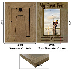 Cadres photo rectangulaires en bois&nbsp;AJEW-WH20021-013