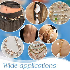 100 шт. 5 стиля подвесок из натурального смешанного ракушечника и АБС-пластика с имитацией жемчуга&nbsp;PALLOY-PH01902