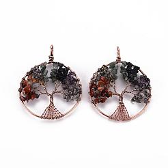 Большие подвески из натурального зеленого авантюрина G-S359-186