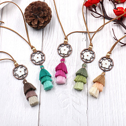 Сплав ожерелья шкентеля&nbsp;NJEW-F270-02