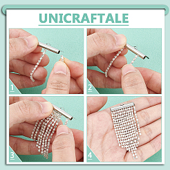 100 шт. 5 стиля 304 нержавеющая сталь скользящая застежка на конце трубки STAS-UN0060-24P-02