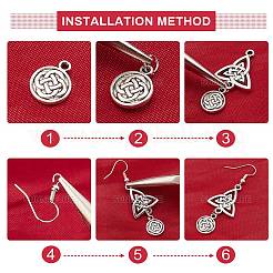 DIY-Set zur Herstellung von Knoten-Ohrringen&nbsp;DIY-SC0018-18