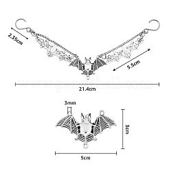 Цепочка для украшения обуви из сплава «летучая мышь»&nbsp;FIND-AB00006