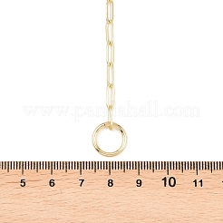 Латунные цепочки-скрепки и лариаты&nbsp;NJEW-H087-06F-G